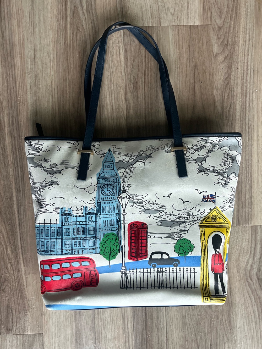 Talbots London Scene Printed Tote Bag